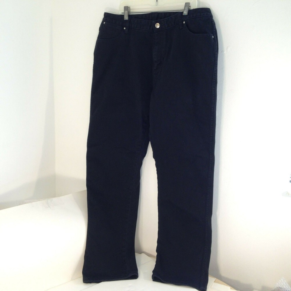 Vintage Wrangler Women Black Denim Stretch Jeans Red Tag Size 15-16 32